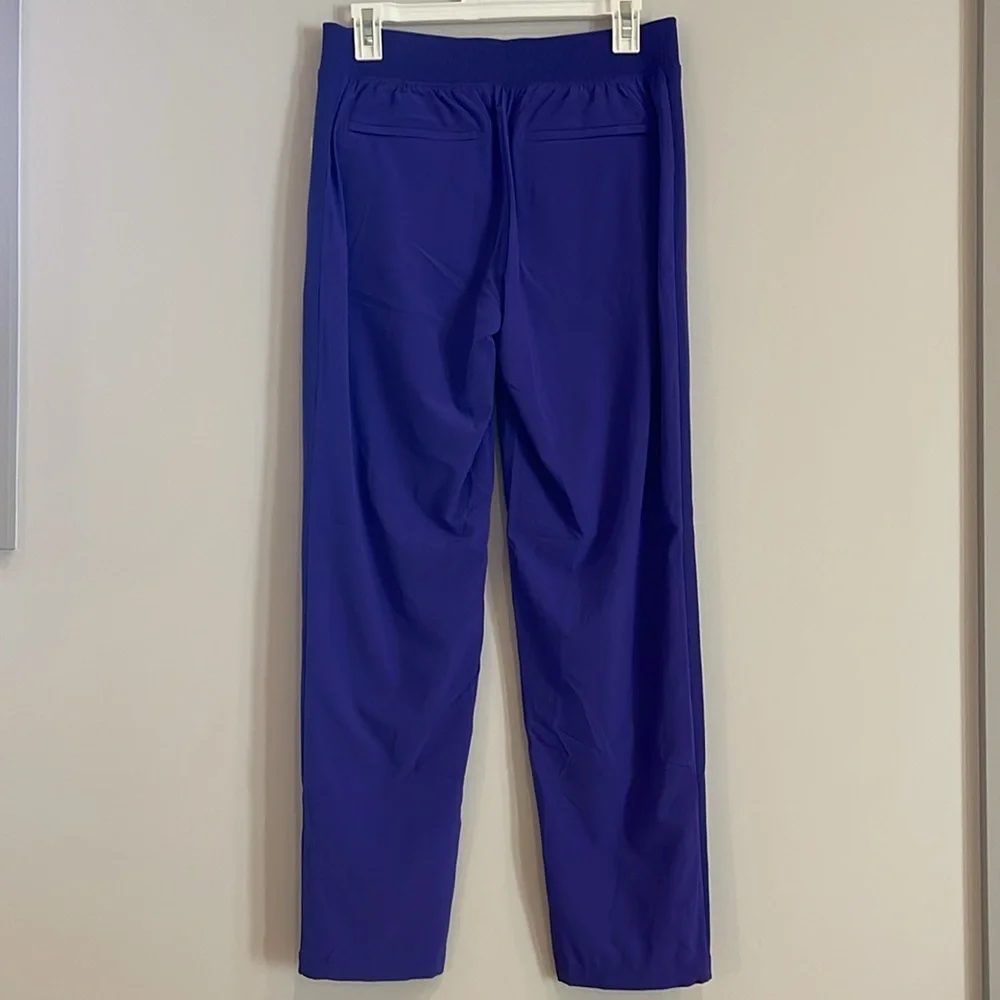 NWT Athleta Brooklyn Lined Pants Royal Purple Athleisure Pilates 4 High Rise - Picture 4 of 11